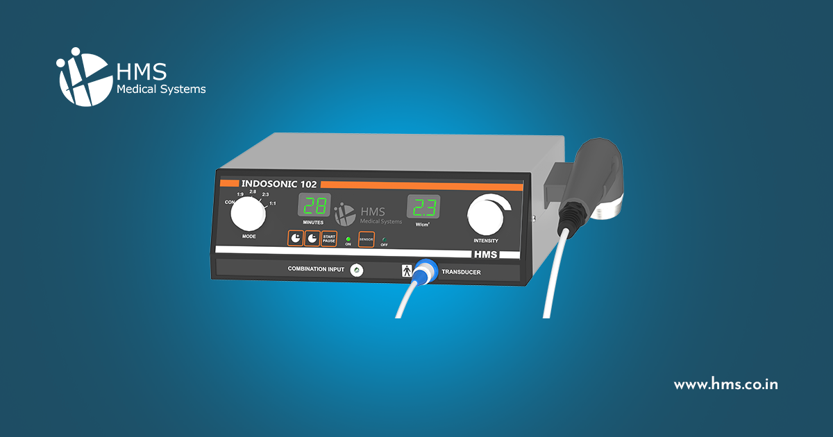 HMS Indosonic 102n Ultrasound Therapy Equipment 1 MHz